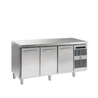 G+ GASTRO 3 F3GFTDLDRDRL2E 3 Door Counter Freezer